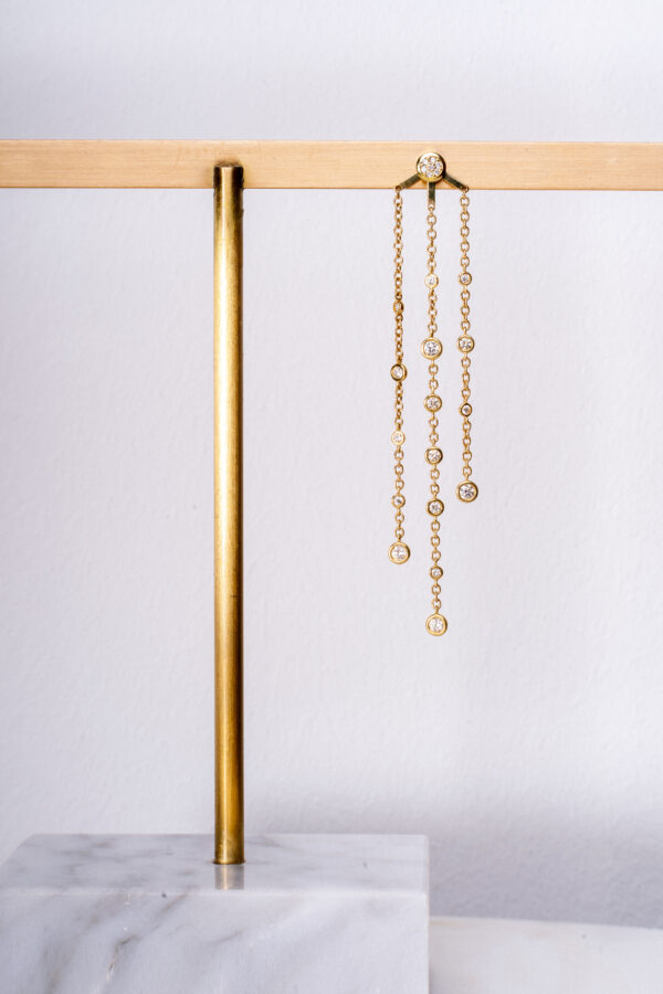 Charm pendiente tiras 0.46ct - Imagen 2