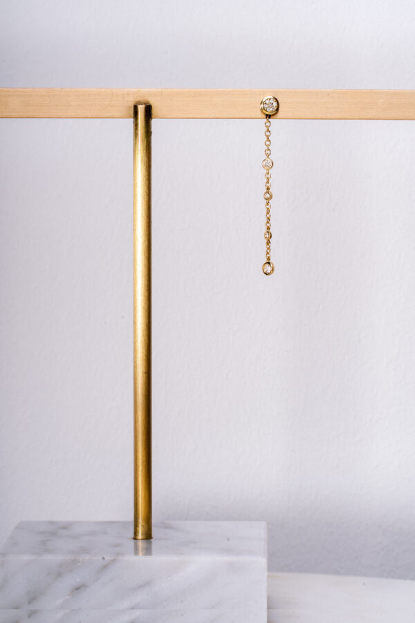Charm pendiente tira 0,12ct - Imagen 3