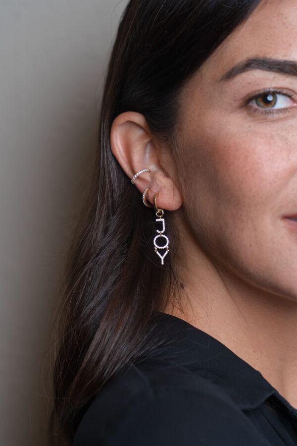 Ear cuff con diamantes - Imagen 4